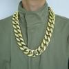 Plastic Big Chunky Chain Necklace 90s Hip Hop Gold Costume Necklace Photography Props Rapper Hip Hop Accessory Jewelry