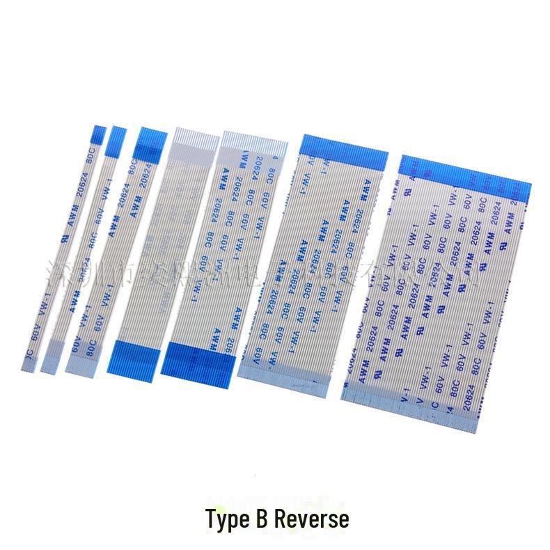 FPC/FFC Flat Flexible Cable 20624: 0.5MM Pitch, 4P-18P, Same Direction/Reverse AB Type