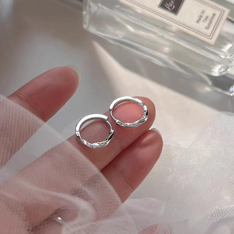 925 Sterling Silver Hoop Earrings: 2025 Modern Niche Design - Elegant & Luxurious for Women