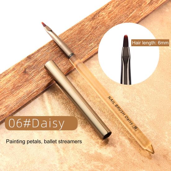 Nail Art Stripes Lines Brushes with Nylon Bristles DIY Painting Flower Brush Drawing Pen Dotting Tools Manicure Tool