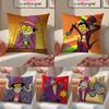 Cool Cartoon S-Superjail Pillow Case Comfort Sofa Bed Silky Elegant Invisible Zipper Decorative Cushion Cover