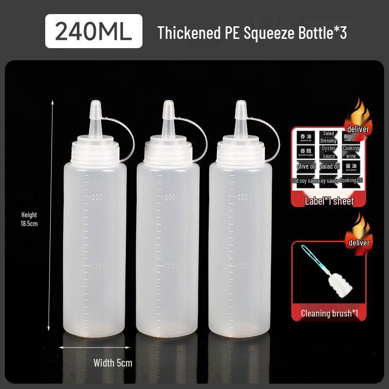 

ZISIZ Plastic Squeeze Sauce Bottle