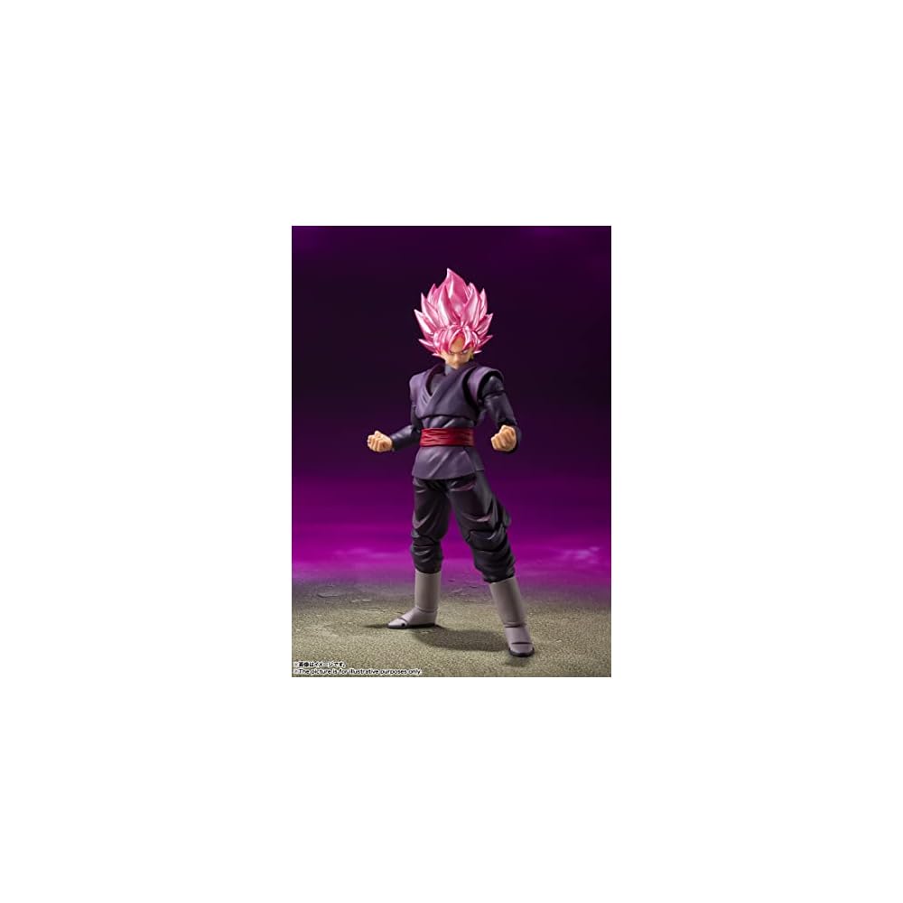 S.H. Figuarts Dragon Ball Series Goku Black Super Saiyan Rose 140mm PVC ABS Painted Action Figure