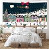 Noel Baskılı Polyester Goblen Duvar Asılı Oturma Odası Yatak Odası Yurt Odası Dekor Ev Dekor Plaj