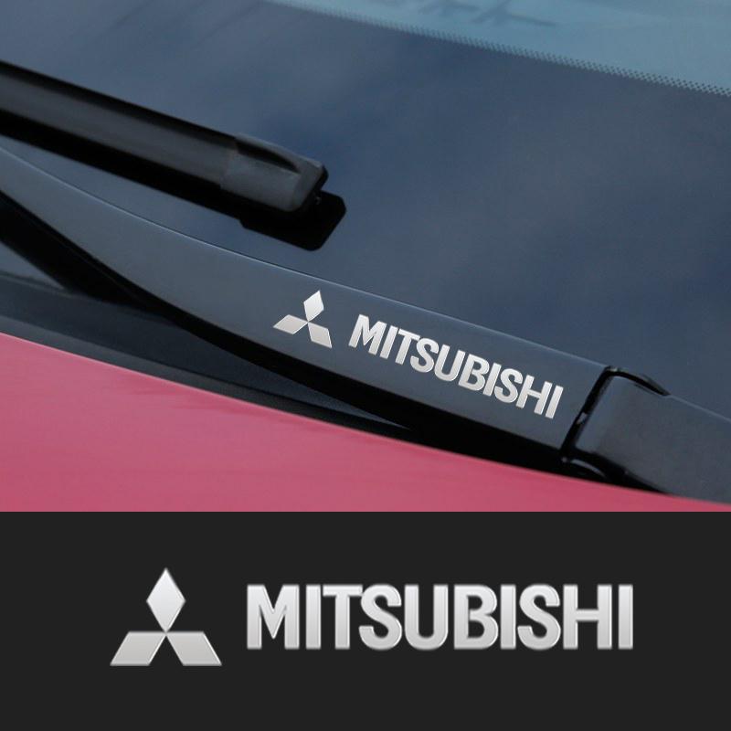Metalen embleem Auto Decor Stickers Auto Ruitenwisser Stickers Voor Mitsubishi ASX LANCER OUTLANDER PAJERO Ralliart Auto Styling