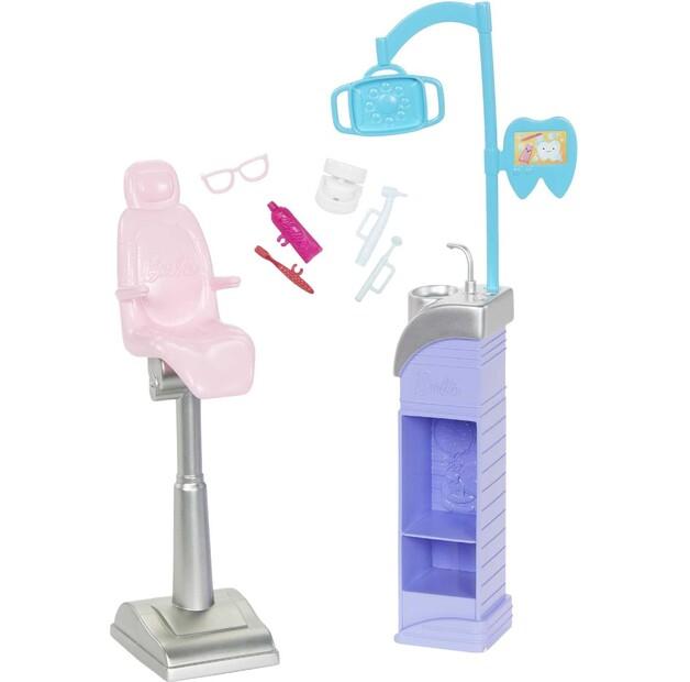 Păpușă Barbie Carieră Medic Dentist Set cu păpușă și accesorii HKT69