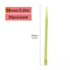 40Mm/60Mm/75Mm Long Anti-Tangle Sleeve Hair Rig Fishing Accessories For Carp Swivels Connector Terminal Fishing Tackle 20Pcs