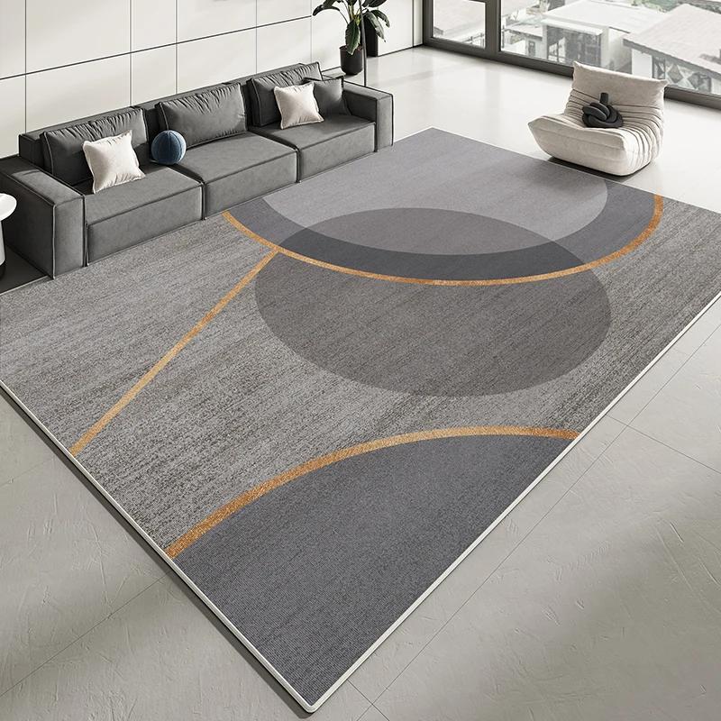 VIKAMA Modern Minimalist Living Room Carpet, Sofa Coffee Table Easy-to-Care Floor Mat, Bedroom Cloakroom Carpet, Home Decoration