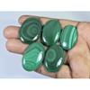 283Cts. Natural Malachite Oval Shape Cabochon Loose Gemstone 5Pcs Lot C-2109