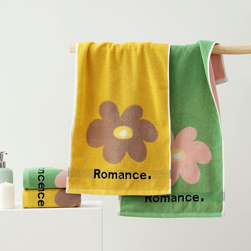 1 bucată prosop din bumbac jacquard îngroșat, moale, absorbant de apă, prosop de uz casnic pentru adulți, prosop cu uscare rapidă din bumbac, prosop de față pentru copii, clasa A