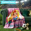 Custom Name Blanket Hair Princess Sunny Blanket Bedding Blanket for Travel, Camping, Living Rooms, Offices, Sofas, Fan Christmas gift