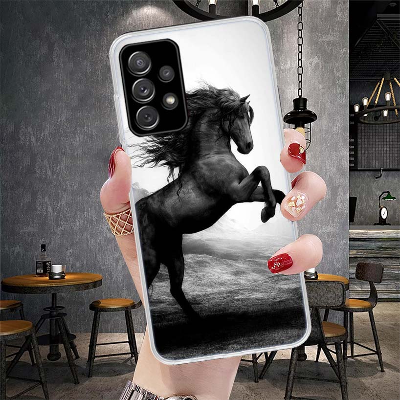 Horse Great Beauty Galloping Soft Phone Case For Samsung Galaxy S22 S23 S24 S25 Edge S26 Ultra S20 FE S21 Plus + Fundas Coque Ga