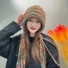 Women's Hat Double-layer All-in-one Extra-thick New Winter Hat for Women - Colorful Windproof Cold-weather Warm Ear-protecting Beanie
