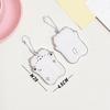Lovely Cartoon Photocard Holder with Keychain,Cartoon Animal Photo Card Sleeve ID Bank Credit Card Holder Protector