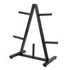 Weight Plate Storage Rack Heavy Duty Steel Weight Plate Holder Barbell Bumper Organizer Triangle Space Saving for Home