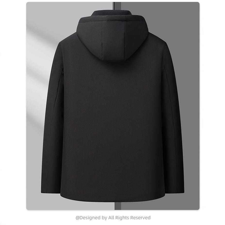 Men's Winter Cotton Jacket: Thickened Velvet Coat for Middle-aged & Elderly - Dad's Warm Outfit