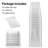 50PCS Durable With Lids Plastic Dessert Cups with Spoons Clear Mini Dessert Cups Yogurt Parfait Cups Catering