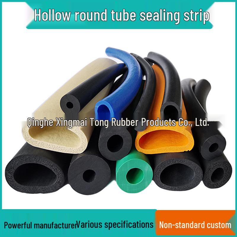 EPDM Hollow O-Type Rubber Foam Anti-Collision Sealing Strip Foam Round Tube-01 6*3mm