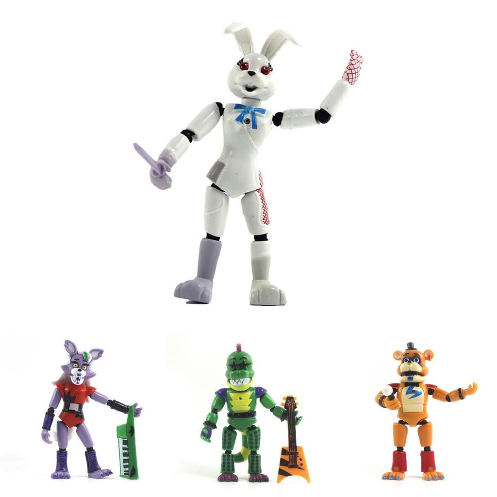 Five Nights At Freddy's Security Breach 5pcs Light-up Action Figures For Kids' Playtime