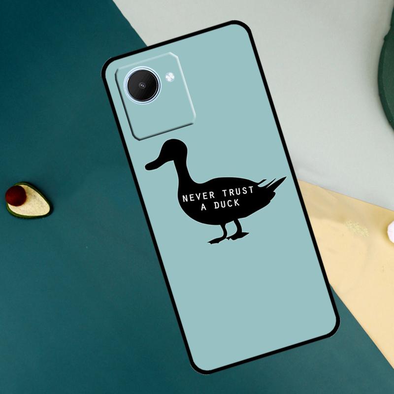 Cute Cartoon Duck For Realme C55 C71 C75 C67 C63 C51 C61 C53 C35 C65 11 12 13 14 15 Pro Plus GT6 GT7 Pro Case