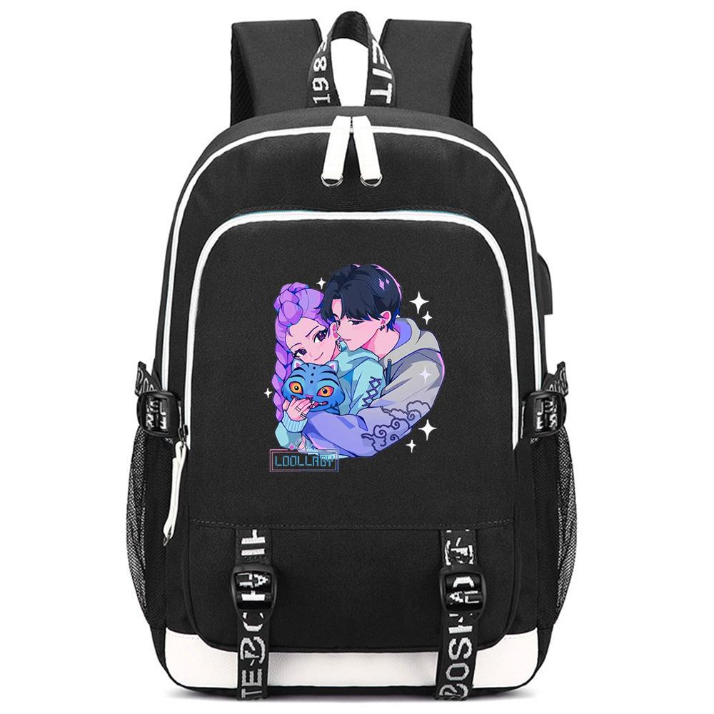 Anime K-Pop Demon Hunters Printed Large Capacity Backpack for Teenger Student Girl Boy Schoolbag Bookbag Kid Gift Women Waterproof Travel Bag