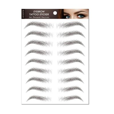 Black Eyebrow Sticker Brown Eyebrow Sticker Water Transfer Sticker Set Simulation Tattoo Tattoo Sticker