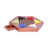 Wooden Chinese Checkers with 60 Marbles Strategy Game for Family Kids Adults XL