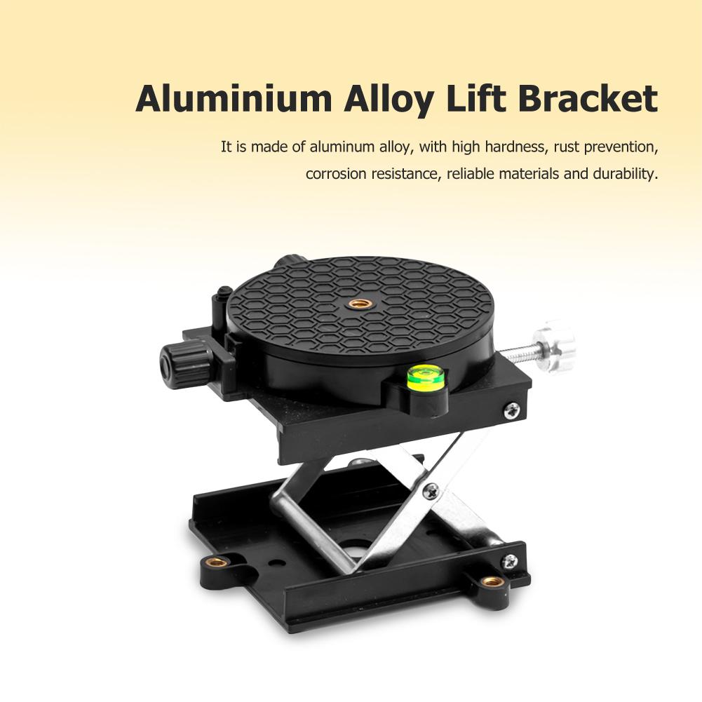 Aluminium Alloy Laser Level Bracket Lab Lift Platform 360 Degree Rotation Table Lifting Stand Workbench Base Woodworking Benches