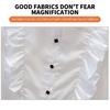 Girls White Blouse Long Sleeve Ruffle Lace Trim Viscose Shirt Children Student Class Uniform Schoolwear Spring Autumn Kids Top Fashion Design Layering