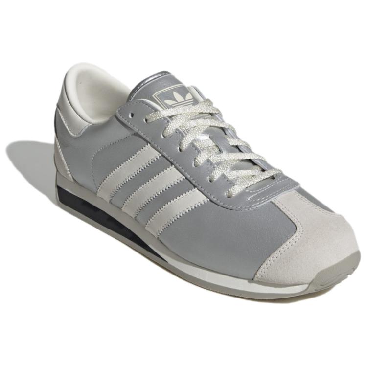 Adidas Originals Country 2 Fashion Versatile Y2K Retro Running Shoes Non-Slip Durable Low-Top Sneakers Unisex Sneakers Silver JH5599