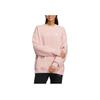 Adidas Neo Solid Color Logo Print Round Neck Long Sleeve Sweatshirt Unisex Sweatshirt Pink HY9657