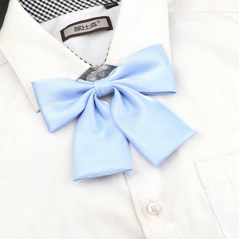 Perfect Match Colorful Women‘S Shirts Bowtie Ladies Girl School Wedding Party Bowknot Pink Bule Black Classic Butterfly Knot Suits Accessories