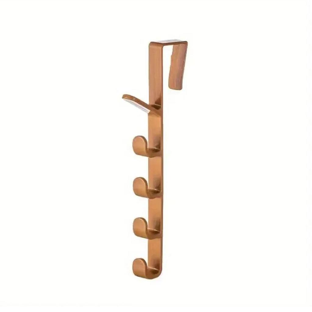 5 Hook Design Door Top Hanger Closet Kitchen Bathroom Door Towel Rack ABS Hanging Hook