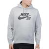 Nike SB Logo Print Pullover Hoodie Herren Hoodies Grau AJ9733-063