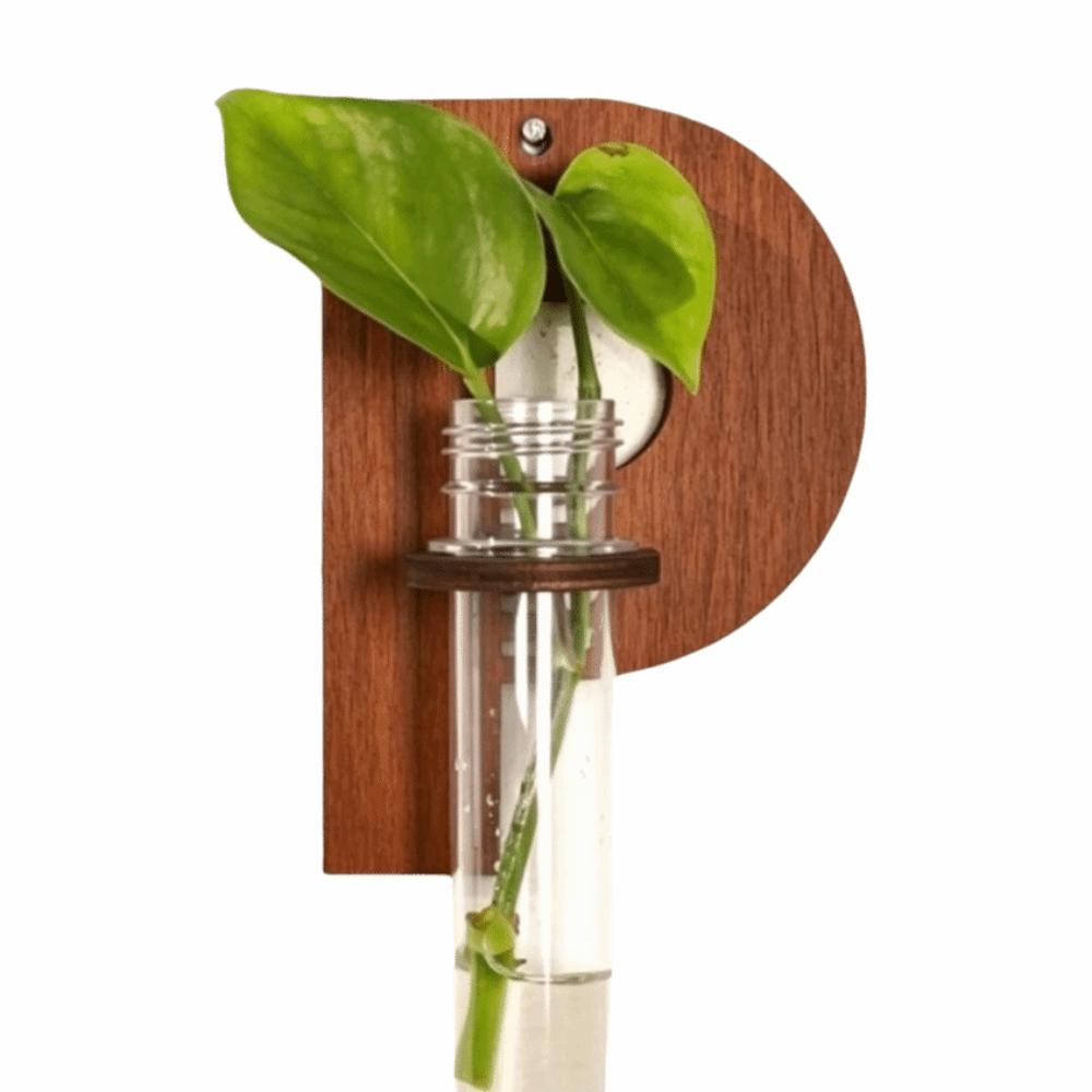 Flower Holder Wooden Hydroponic Planter Shelf A-Z Alphabet Vase Wall Decoration Home Ornaments Retro Flower Pot Indoor Garden