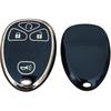 for Chevrolet Key Fob Cover Keyless Remote Smart Key Fob Shell with Keychain Fit for Chevy Suburban Tahoe Traverse Buick Enclave Cadillac Escalade