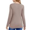 New 2022 V-Neck Long-Sleeve Solid Color Breastfeeding Maternity Wear for Europe and America.