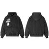 Unisex Streetwear Hooded Zip-Up Sweatshirt Casual Cotton Pullover Men Women Fall Season
