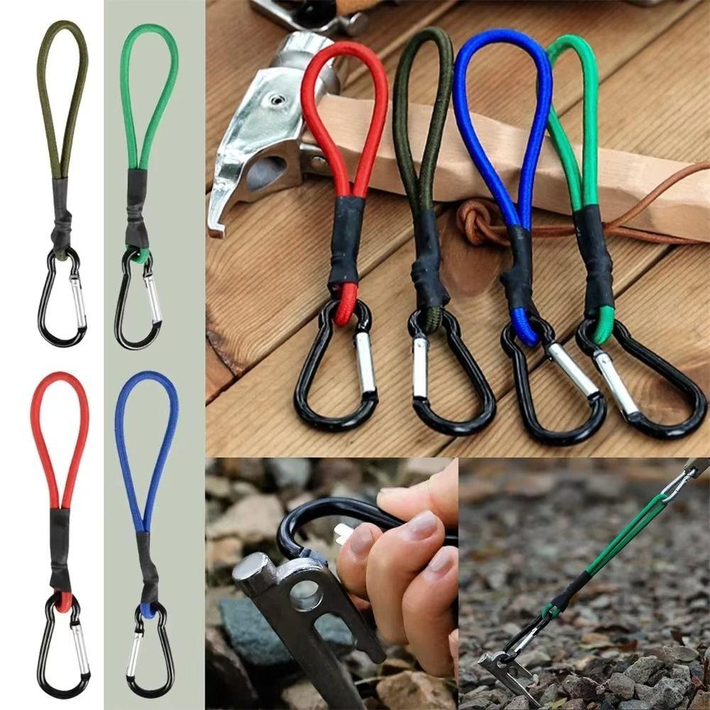4Pcs Strong Elastic Fixation Elastic Stretch Rope Heavy Duty Tent Tarp Tensioner Rope  Camping