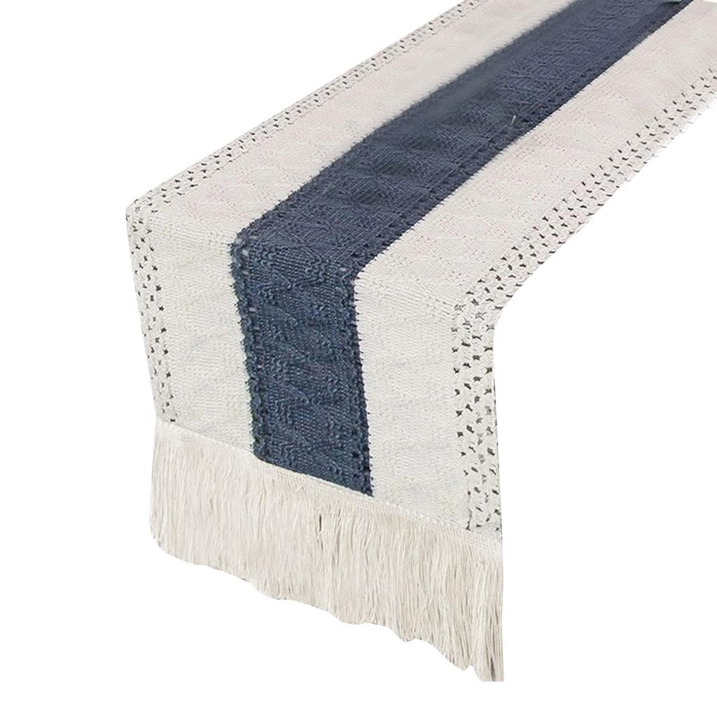 Runner de masă Runneri de masă Bumbac In Cusături cu ciucuri Decor masă Pânză Față de masă elegantă pentru Nuntă