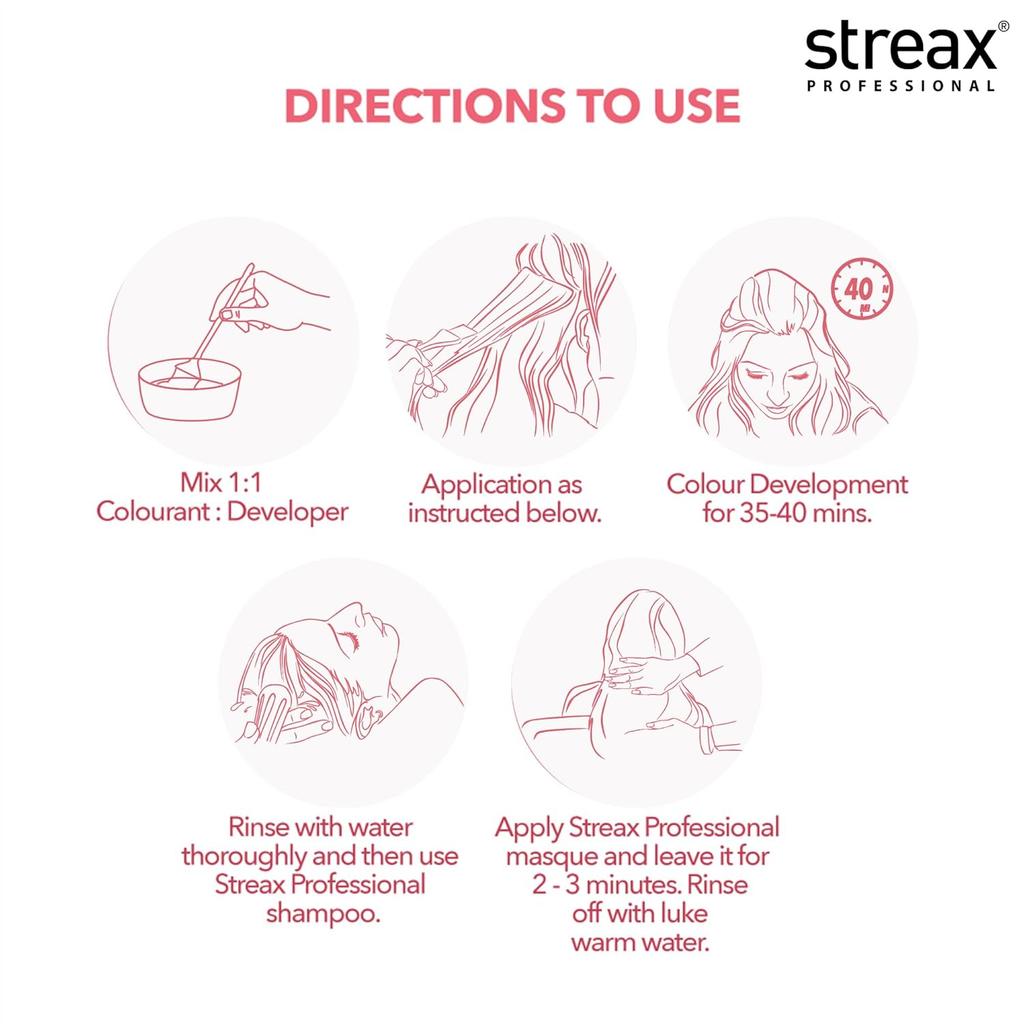 Streax Professional Argan Secrets Permanent Hair Colourant Cream Brown 4 90gm Enriched With Argan Oil