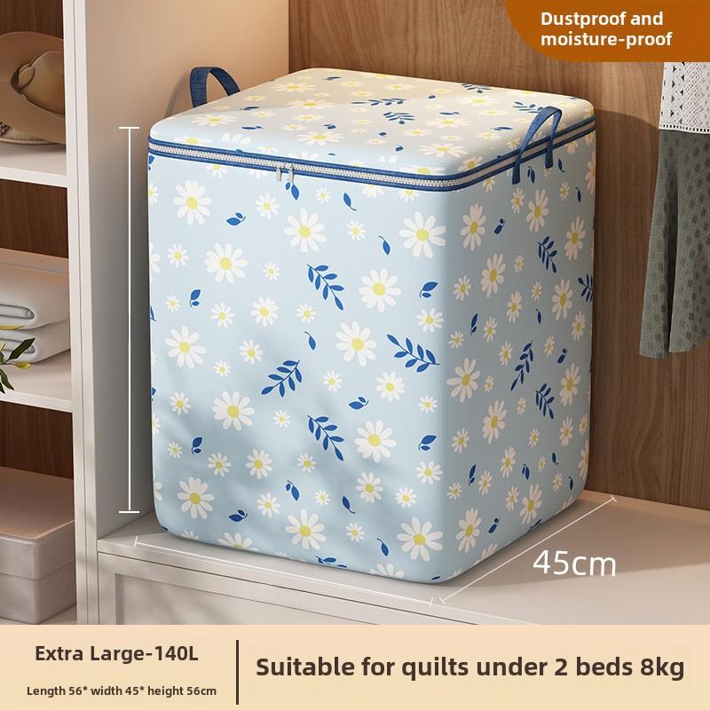Large Quilt Storage Bags, Thickened Clothes Storage Bags with Zipper, Foldable Storage Containers for Moving, Bedding, Comforters, Blankets