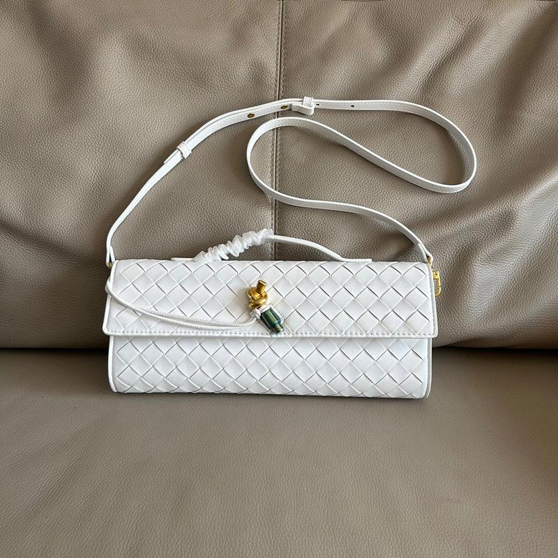 Neue Clutch handgewebte Handtasche Abendtasche Leder-Schloss-Tasche Umhängetasche Messenger Bag Damen Handtasche