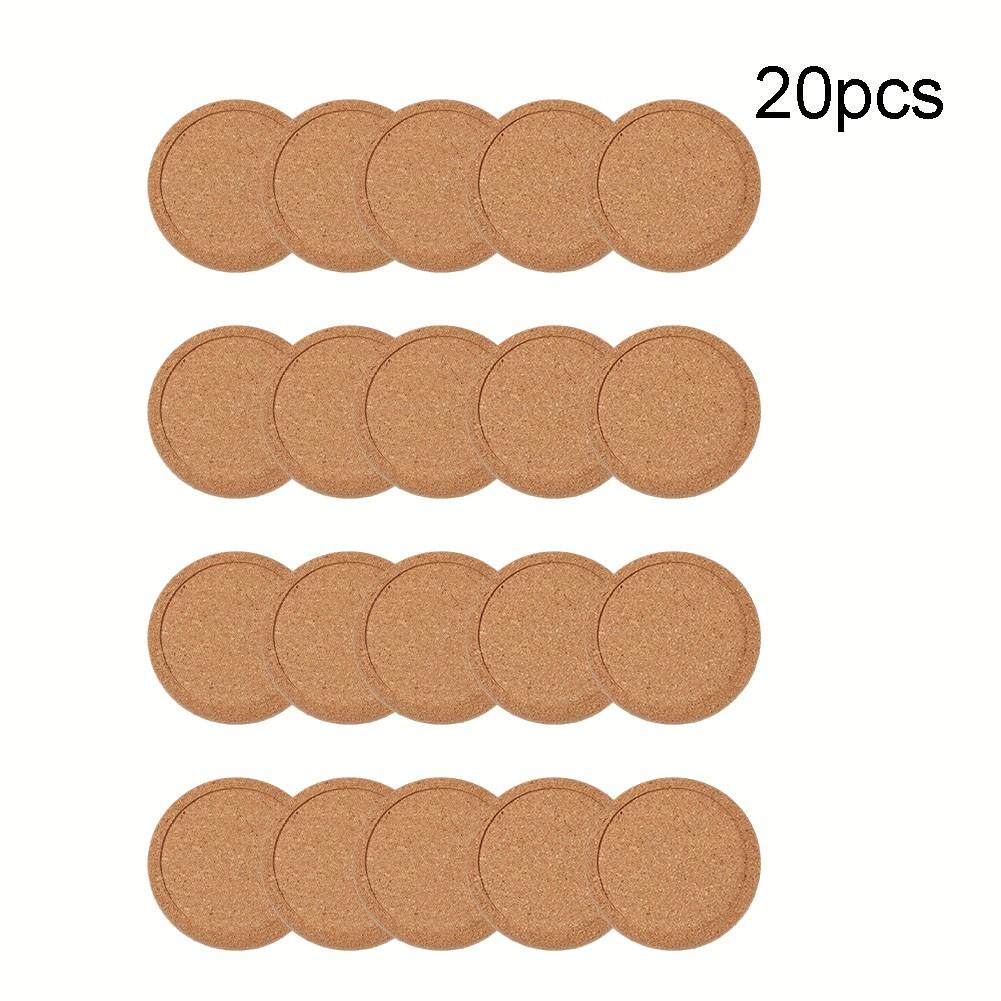 5/10/20x Coasters Coffee Cup Mat Natural Cork Non-Slip
