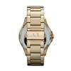 Armani Exchange Black Dial Gold PVD Men's Watch AX2122