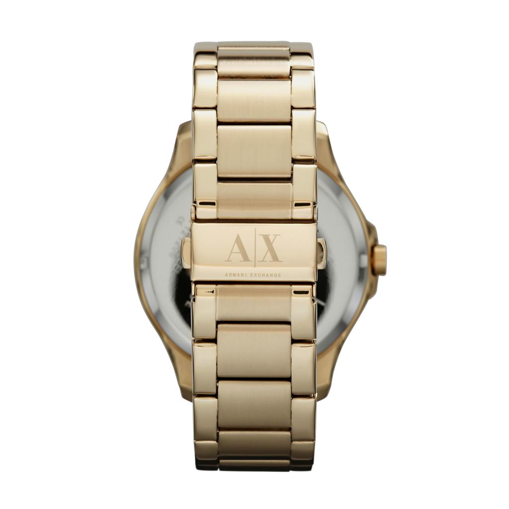 Armani Exchange Black Dial Gold PVD Men's Watch AX2122