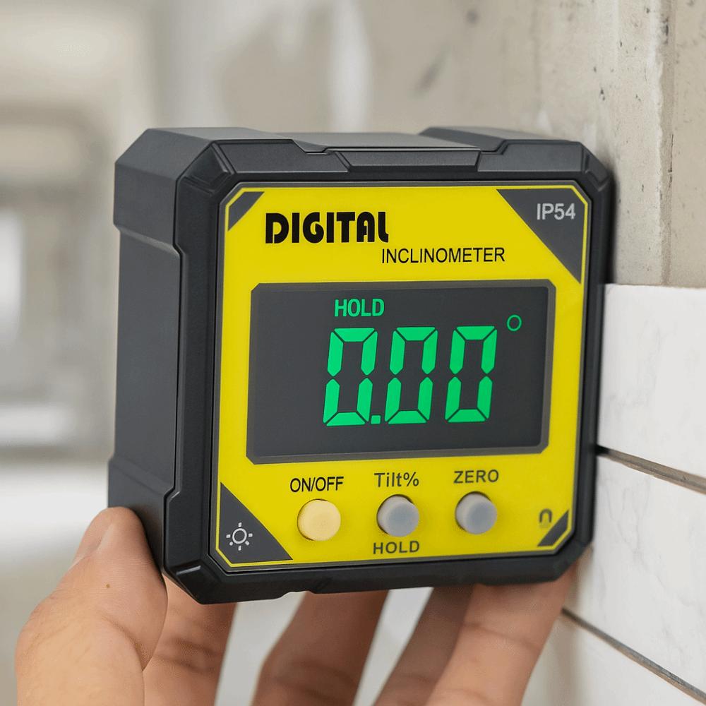 Rechargeable Laser Angle Ruler Magnet Tilt Dual Laser Digital Protractor Accurate 4X90° Tilt Angle Box Electronic Level Laser