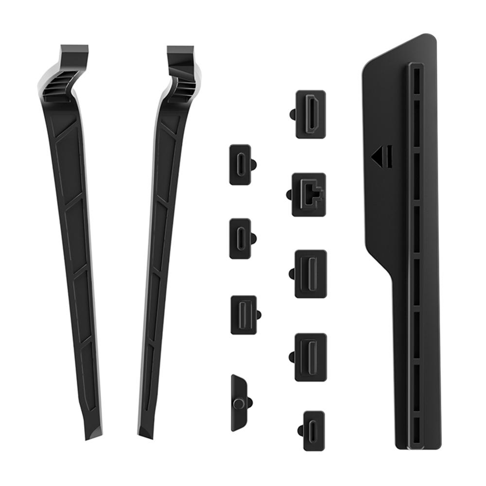 

AL-P5231 For PS5/PS5 Slim Game Console Silicone Dust Plugs + Dust-proof Net Set