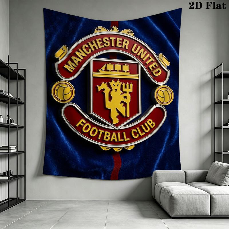 Manchester Football Club Crest Threepiece Set 1 Duvet Cover 2 Pillowcase Without Core Bedding Set Soft And Comfortable