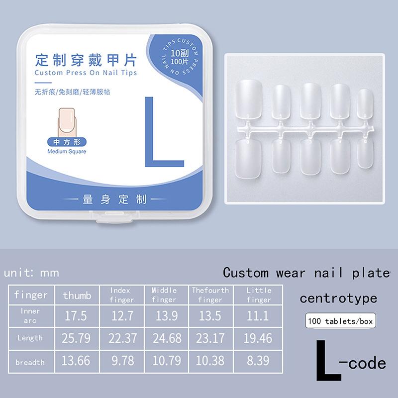 100 Pieces/Box False Nail Patches Transparent Armor Ultra Thin And Traceless Nail Extension Diy Salon